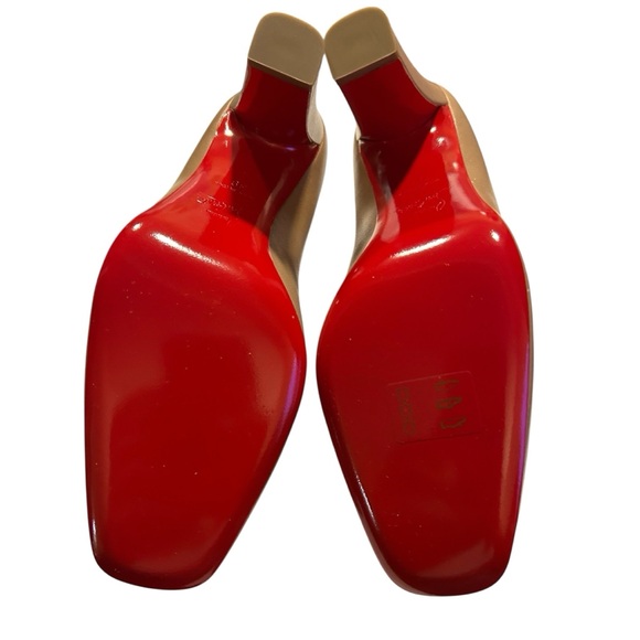 Christian Louboutin Viva Pump 85 Nappa Nude Red Bottom Heels US 8.5 NWT - Picture 7 of 10